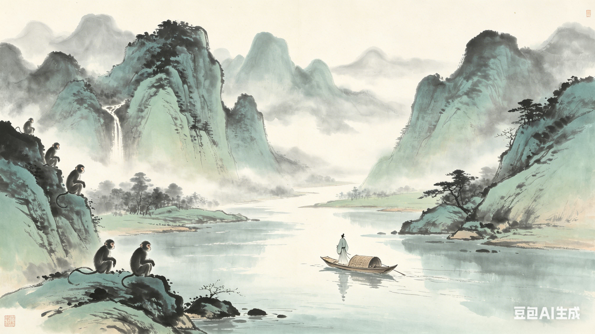 AI画古诗 - 阳阳