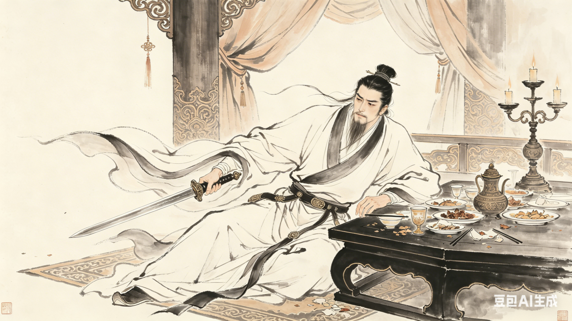 AI画古诗 - 刘宗麟