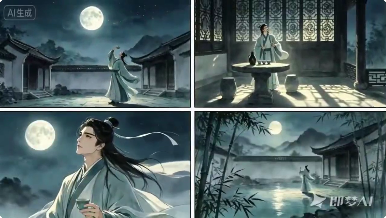 AI画古诗 - Lion