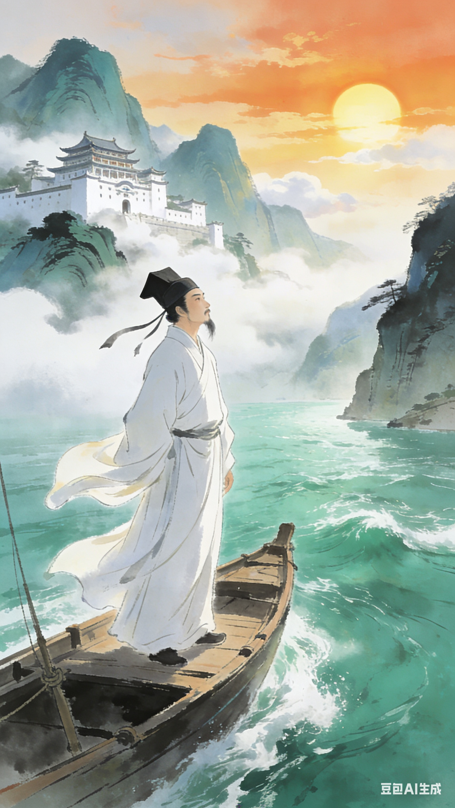 AI画古诗 - 孟星雨