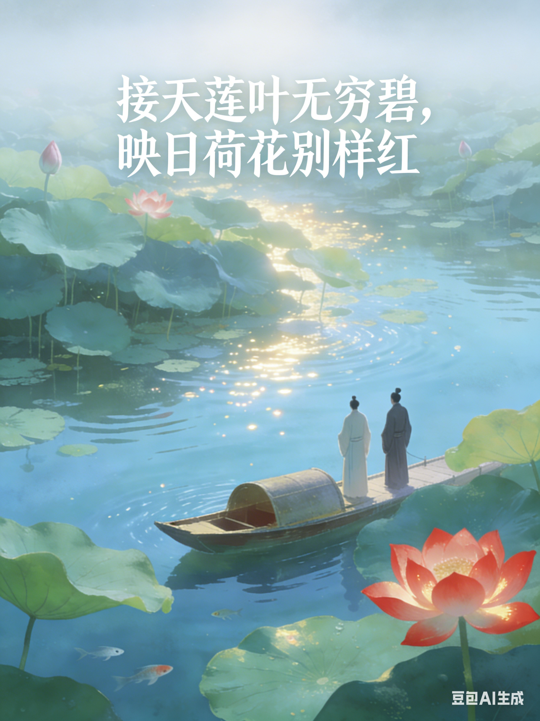 AI画古诗 - 小叶子