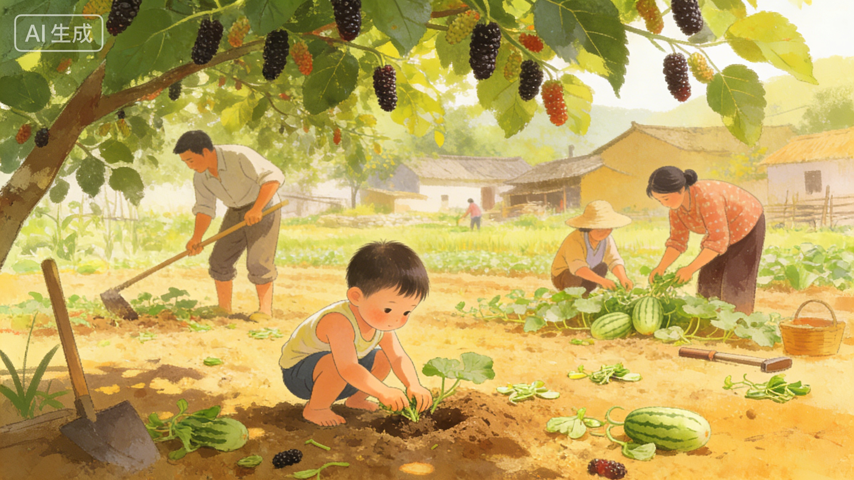 AI画古诗 - 月月