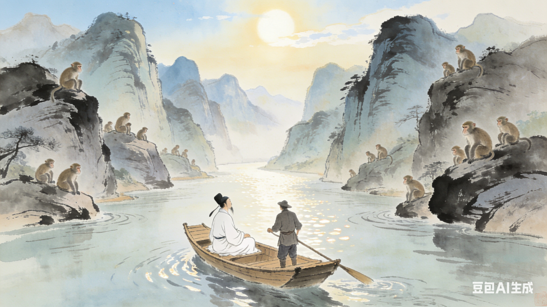 AI画古诗 - 嘉嘉